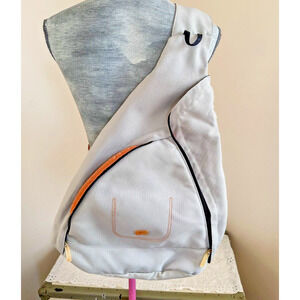 Vintage NIKE Y2K Sling Bag Crossbody RARE Beige Orange